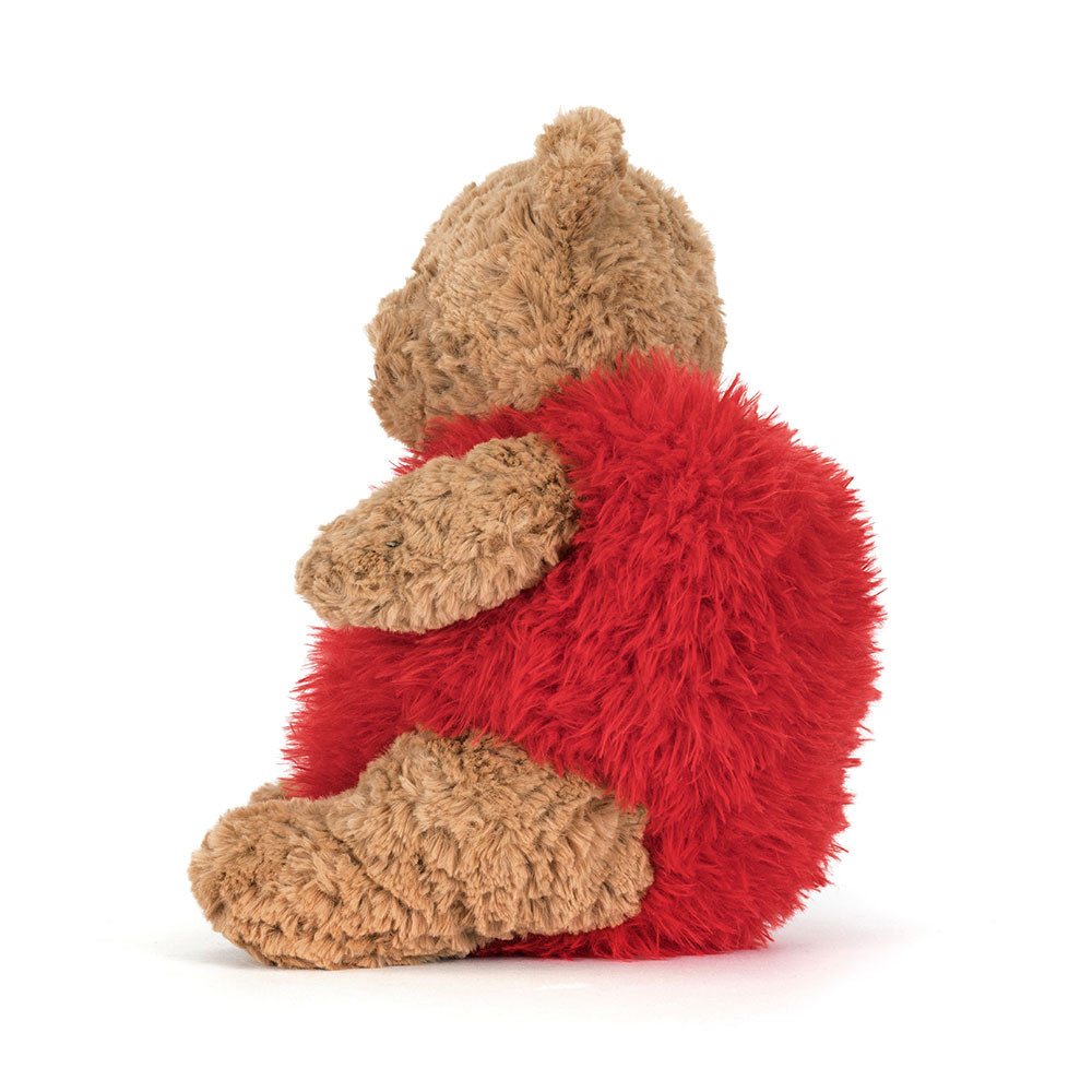 Alternative view of Bartholomew Bear 'Heartthrob'