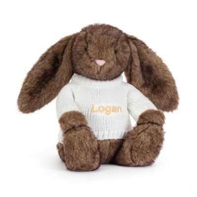 Hoppleston Luxe Bunny with Personalised Cream Jumper