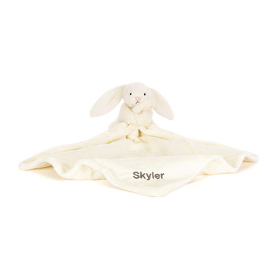 Personalised Bashful Cream Bunny Soother