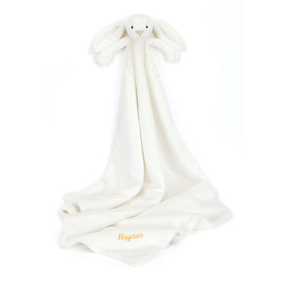 Personalised Bashful Luxe Bunny Luna Blankie